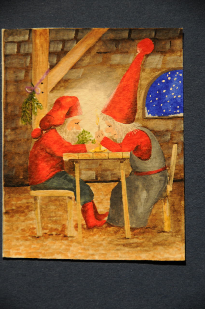 Nissehygge på loftet.