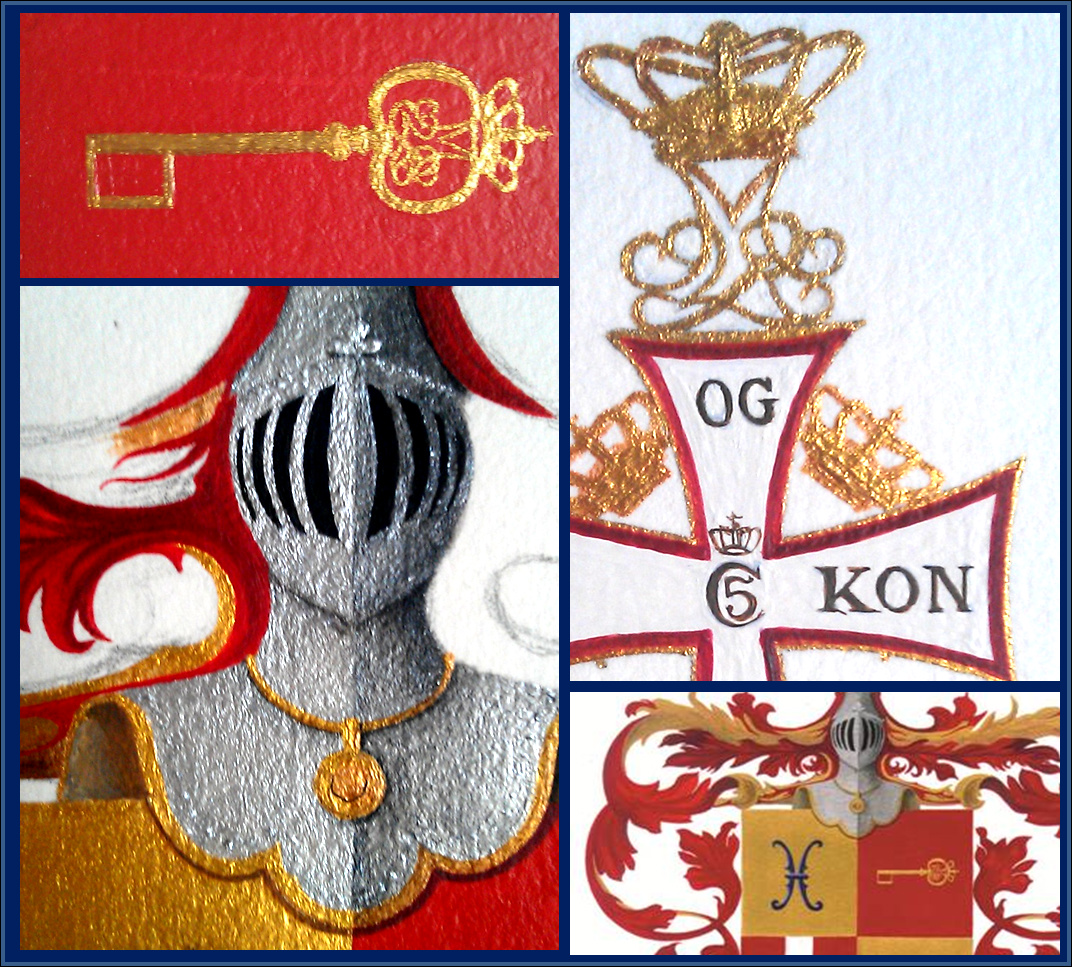 Detaljer af våbenskjold